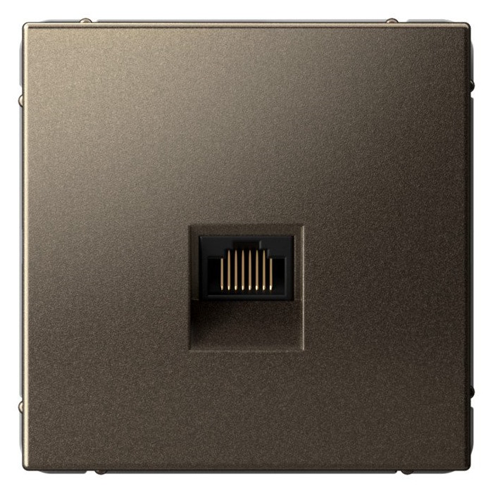 Розетка компьютерная Systeme Electric GAL000686 ArtGallery RJ45, кат. 6A, механизм, Мокко