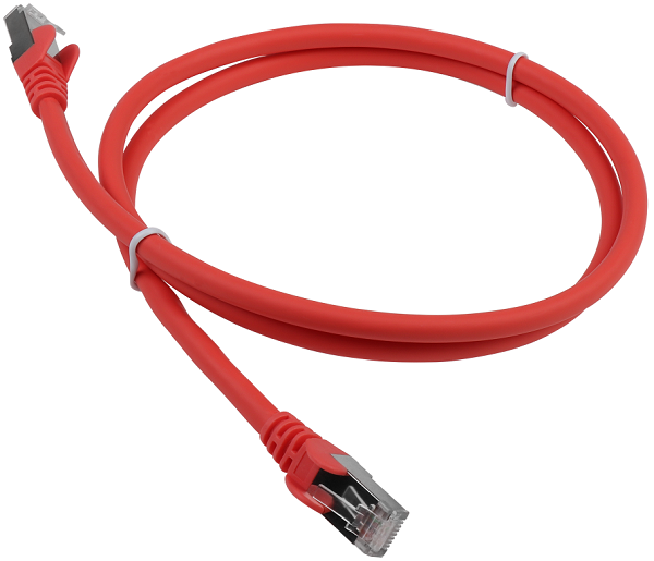 Кабель патч-корд FTP 6а кат. 10м. Lanmaster LAN-PC45/S6A-10-RD LSZH, красный
