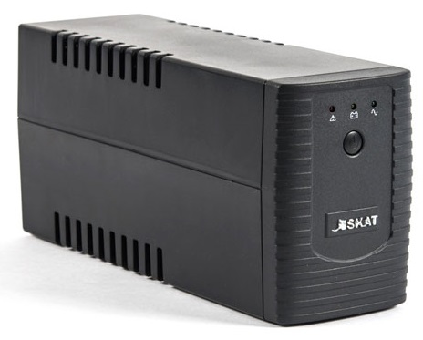 Источник бесперебойного питания Бастион SKAT-UPS 600/350 2 выходных разъема (1 шт. IEC 320 C13 (компьютерный), 1 шт. CEE 7/4 (розетка с заземлением)),