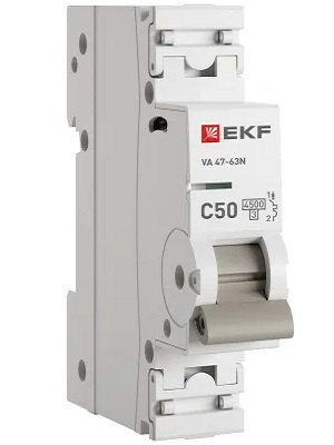 Автоматический выключатель EKF M634150C 1P 50А (C) 4,5kA ВА 47-63N PROxima