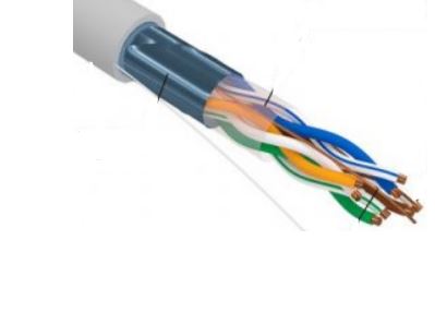 Кабель витая пара F/UTP 5e кат. 4 пары Rexant 01-0152-R PVC, 4PR, 24AWG, INDOOR, SOLID, серый, 305м, серия LIGHT, РФ REXANT