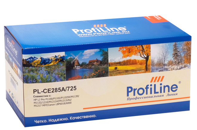 к лазерным принтерам HEWLETT PACKARD  Xcom-Shop Картридж ProfiLine PL-CE285A/725 для принтеров HP LJ Pro P1100/P1102/P1102W/M1130/M1132/1210/M1212nf/M1212nfw/M1217 MFP/Canon LBP6018/6000 1600 копий