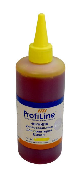 Чернила ProfiLine PL_INK_U_E_Y_250ml для принтеров Epson универсальные Yellow 250 мл водн