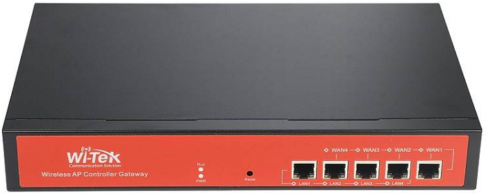Контроллер Wi-Tek WI-AC150 централизованное управление 150 точками доступа, 5 портов 1000Base-T