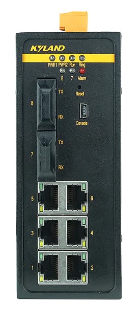 Коммутатор управляемый Kyland SICOM3000A-LITE 300071524 2 100Base-FX multi mode fiber ports, FC connector, 1310nm, 5km, 6 10/100Base-TX ports, Console