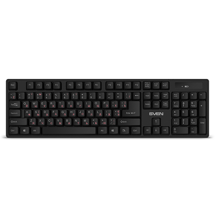  МФУ SV-020194 Беспроводная клавиатура SVEN KB-C2100W ((2,4 GHz, 104кл.)