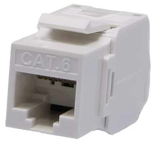 Модуль SUPRLAN 10-0342-1 информационный KeystoneRJ45 1 кат.6 UTP белый