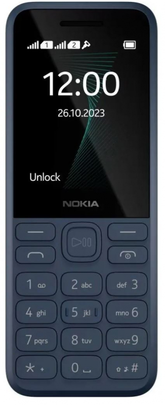 Мобильные телефоны Мобильный телефон Nokia 130 TA-1576 DS EAC темно-синий моноблок 2Sim 2.4 240x320 Series 30+ GSM900/1800 Protect FM Micro SD max32Gb