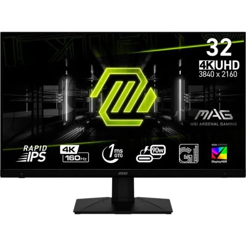 Монитор 31,5 MSI MAG 322UPF 9S6-3DC79T-014 3840x2160 LED, 16:9, IPS, 400cd, 1000:1, 100M:1, 1ms(GTG), 178/178, DP, 2xHDMI, 5xUSB, 144Hz, tilt, HAS, p