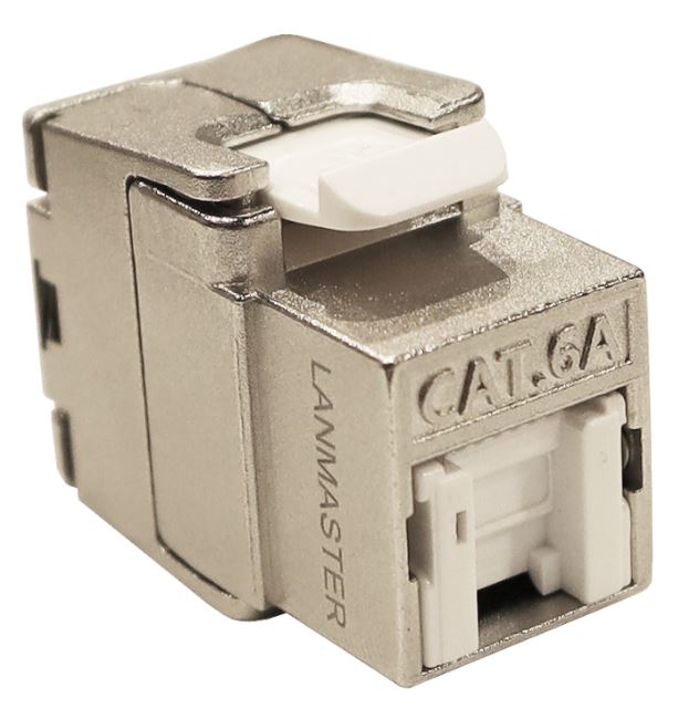 Модуль Lanmaster LAN-OK45S6A/180 Keystone, RJ45, кат.6A, STP, 180 градусов
