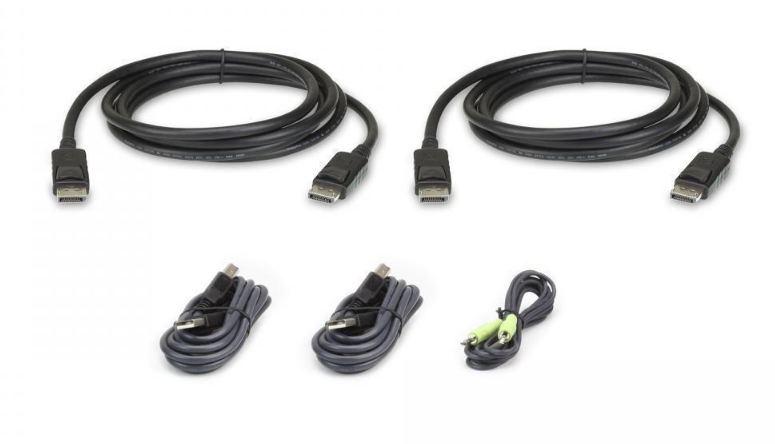 Разное  Xcom-Shop Комплект Aten 2L-7D02UDPX5 KVM-кабелей USB DisplayPort для защищенного KVM-переключателя с поддержкой 2-х дисплеев (1.8м)