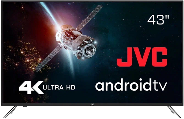 Телевизор JVC LT-43M790 черный,43, Google TV Android 9.0, 4K 3840x2160, Wi-Fi 2.4/5G b/g/n/ac, Bluetooth, DVB-C, DVB-T, DVB-T2, CI/PCMCIA, 350 кд/м²,