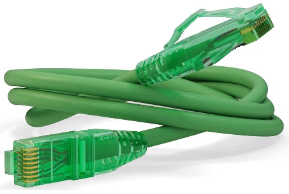 Кабель патч-корд U/UTP 6a кат. 3м Hyperline PC-LPM-UTP-RJ45-RJ45-C6a-3M-LSZH-GN (100% Fluke Component Tested), 10G, LSZH, 3 м, зеленый