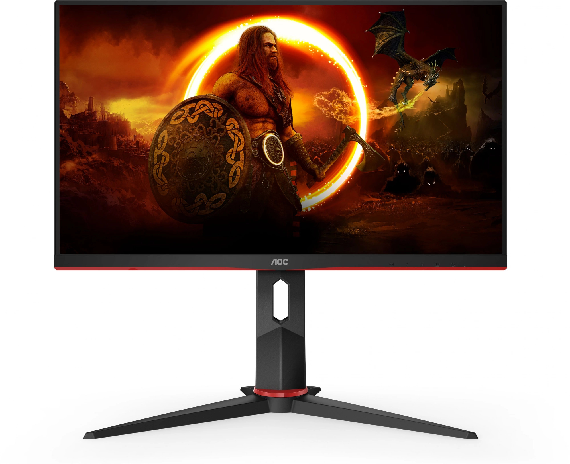 Монитор 23,8 AOC Gaming 24G2SP 1920x1080 LED, 16:9, IPS, 300cd, 1000:1, 4ms, 178/178, HDMI VGA, DP, 165Hz, Has, Piv, VESA, black/red