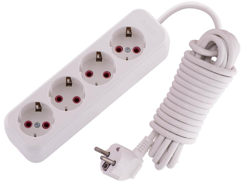 Удлинитель Lezard 720-0405-401 Lila 4х5м с заземл. 16А IP20