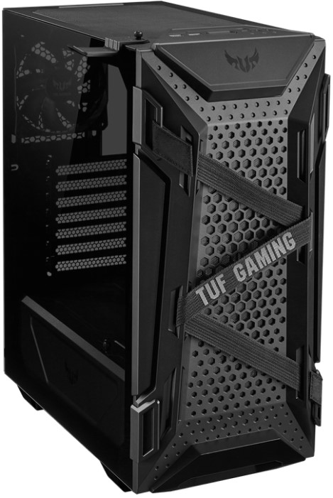 Корпус ATX ASUS TUF Gaming GT301 90DC0040-B49000 черный, без БП, боковая панель из закаленного стекла, 2*USB 2.0, audio