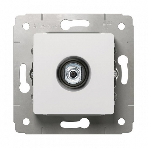 Розетка Legrand 773678 Cariva - ТВ звезда, 1.5 дБ, 2400 МГц, белый