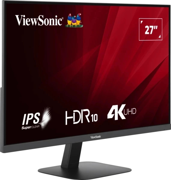 Монитор 27 Viewsonic VA2708-4K-HD 3840x2160 LED, 16:9, IPS, 250cd, 1200:1, 50M:1, 4ms, 178/178, DP, HDMI, 60Hz, Tilt, VESA, black