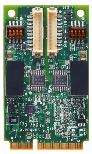 Плата MOXA CP-102N-I-T 2-port RS-232 Mini PCI Express serial board with 2.5 kV capacitive isolation, t: -40/85°C