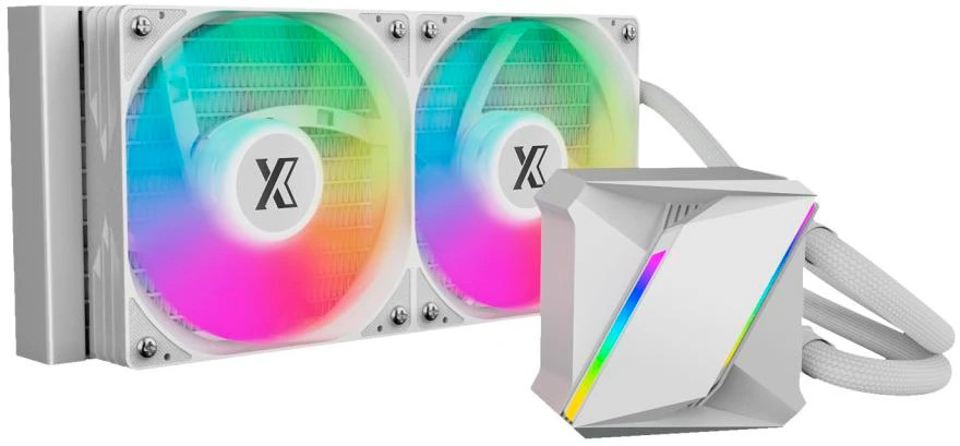 Система охлаждения жидкостная Xastra LM240 ARGB WH LGA1700/1200/115X/AM5/AM4 (TDP 265W, 2*120mm, 600-2000rpm)