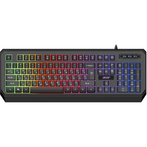 Клавиатура Acer OKW300 ZL.KBDCC.019 черная USB for gamer LED (1968108)
