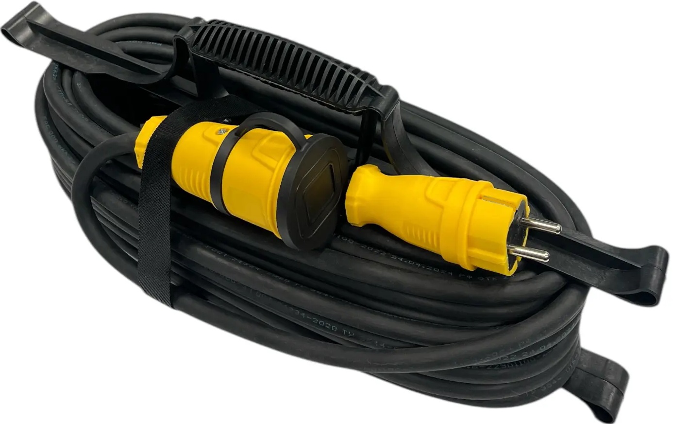 Удлинитель силовой iTOK i-CONNECT-COLOR-SUR-PVS-210-1-44-50-YELLOW тип SUR серии iCONNECT COLOR на рамке без земли ПВС 2х1 мм 1 гнездо IP44 ГОСТ цвет