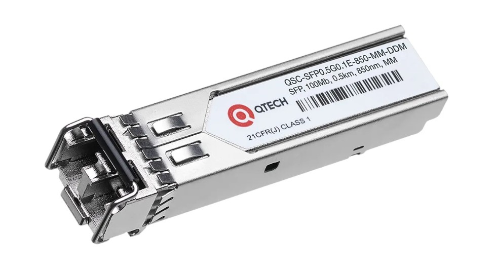 Модуль SFP QTECH QSC-SFP0.5G0.1E-850-MM-DDM 550м, 100 Мбит/c, Tx=850nm, LC, MM, DDM