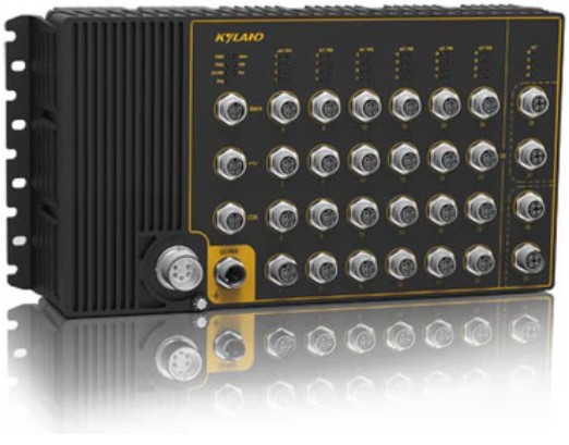 Коммутатор управляемый Kyland Aquam8628 302242783 Layer 3 managed, 4*10/100/1000M Base-T(X) M12 connector ports, 24*10/100M Base-TX M12 connector PoE