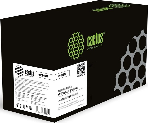Картридж Cactus CS-B310X лазерный 006R04381 черный (20000стр.) для Xerox B305/B310/B315/DNI B315