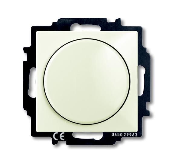 Светорегулятор ABB 6515-0-0847 2CKA006515A0847 BASIC 55 поворотно-нажимной 60-400 Вт для л/н, IP20 шале (белый)