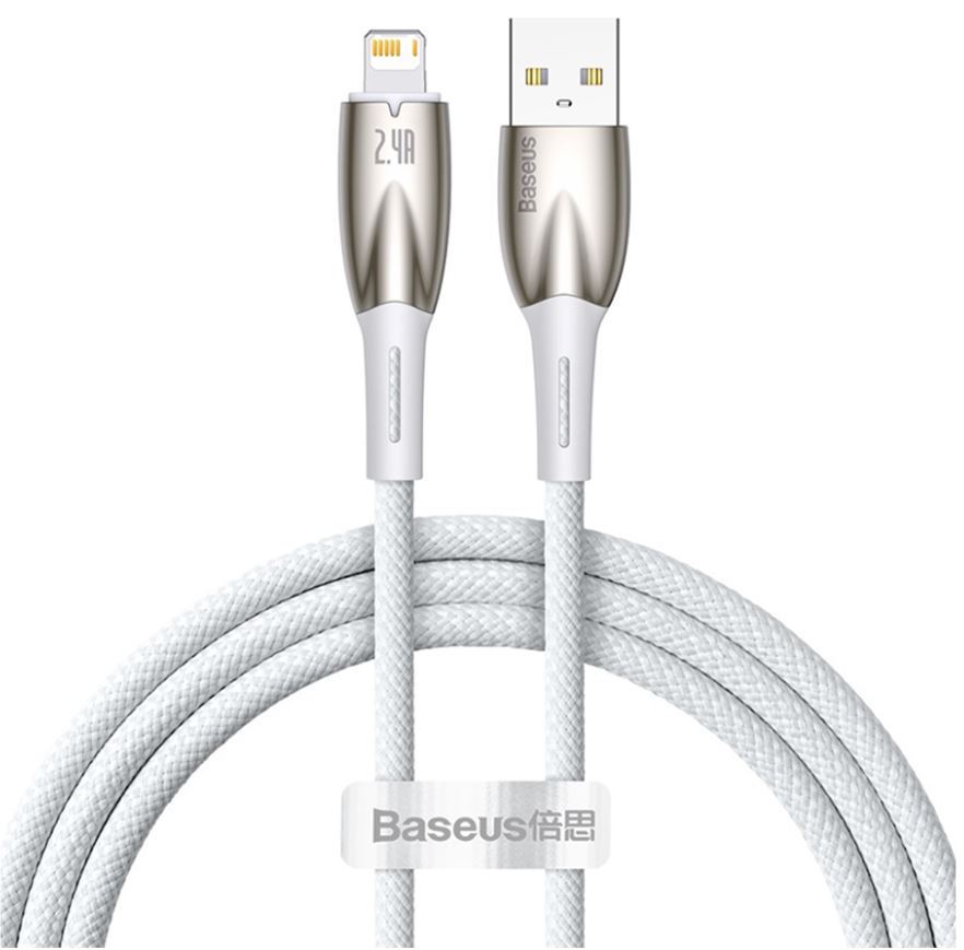 Кабель интерфейсный Baseus CADH000202 Glimmer 1m White