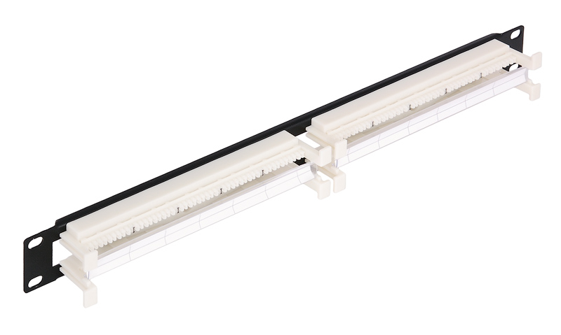 Коммутационная панель NikoMax NMC-RB110-100 110, 19, 1U, 100 пар, с этикеткой