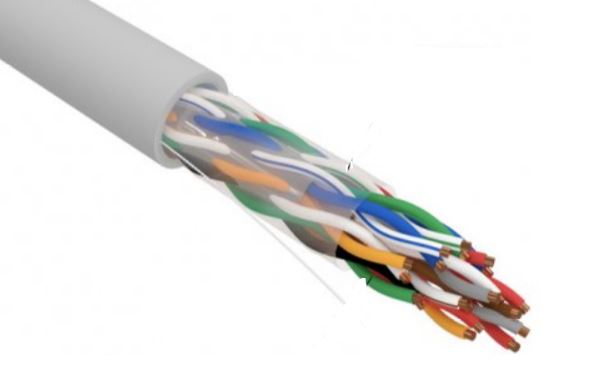 Кабель витая пара U/UTP 5e кат. 10 пар Rexant 01-1011-R PVC, 10PR, 24AWG, INDOOR, SOLID, серый, 305м, РФ REXANT
