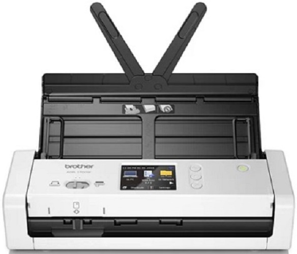Документ-сканер Brother ADS-1700W A4, 25 стр/мин, цветной, 1200 dpi, Duplex, ADF20, сенс.экран, USB 3.0, WiFi
