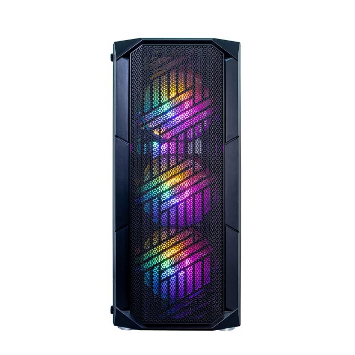 Корпус ATX 1STPLAYER FIREBASE XF XF-BK-4F7 без БП, 2*USB 2.0, USB 3.0