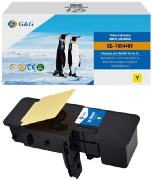 Картридж лазерный G&G TK-5440Y желтый (2400стр.) для Kyocera ECOSYS PA2100cx/PA2100cwx/MA2100cfx/MA2100cwfx