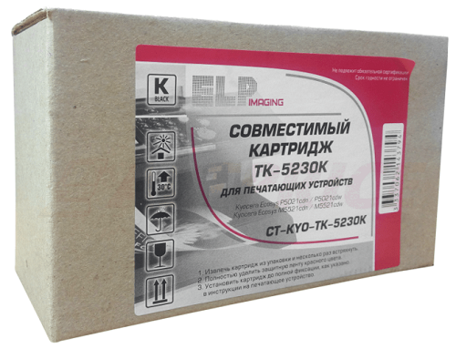 Тонер-картридж ELP CT-KYO-TK-5230K для Kyocera Ecosys P5021cdn/P5021cdw/M5521cdn/M5521cdw TK-5230K black 2.6K