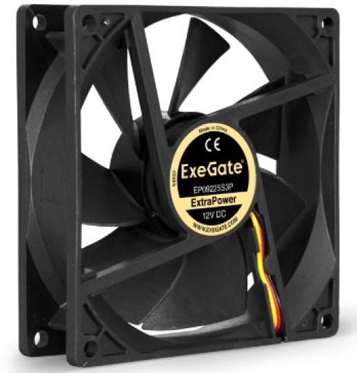 Вентилятор для корпуса Exegate EX295209RUS 92x92x25 мм, 2750rpm, 52.4CFM, 34.4dBA, 2-pin