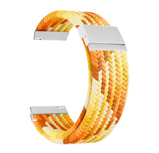 Ремешок на руку Lyambda DSN-13-20-YL плетеный нейлоновый для часов 20 mm yellow/white/orange