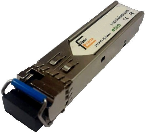 Модуль SFP+ FiberTrade FT-SFP+-WDM-LR-20-A-D WDM, 10Гбит/с, Tx=1270/Rx=1330нм, LC, SMF, 20км