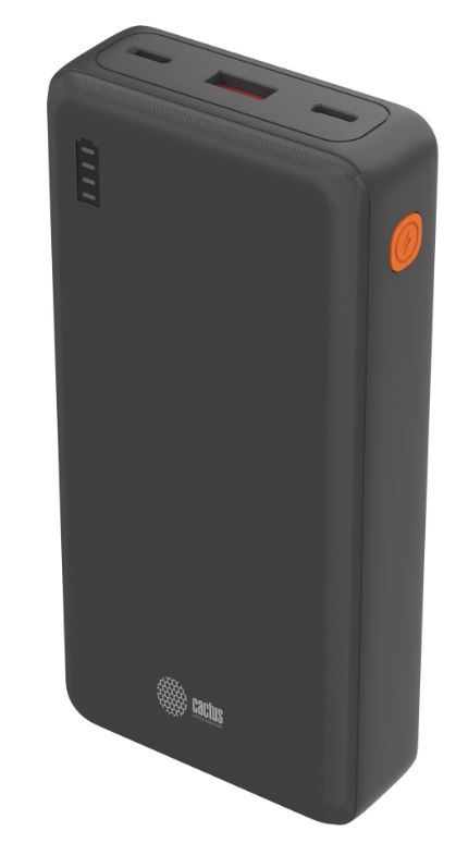 Аккумулятор внешний Cactus CS-PBFSDA-20000 20000mAh 22.5W 4.5A USB-A/2xUSB-C черный
