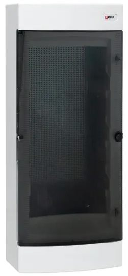 Щит слаботочный EKF ux-4m-n пластиковый Unix прозрачная дверь 4 габарит 653x287x112 IP40