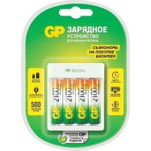 Зарядное устройство GP E411/210AAHCCS-2CR1 4 шт. 2100мAч
