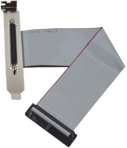 Кабель ICP DAS CA-4037B 40-pin flat & D-sub 37-pin Female cable 24cm Cable for PCI-DIO/PISO-DIO Series