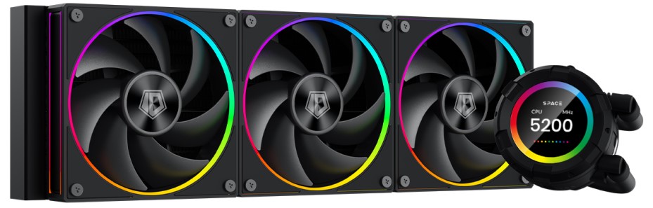  Система охлаждения жидкостная ID-Cooling SL360 LGA2066/2011/1700/1200/115x/AM5/AM4 (3*120mm fan, 500-2000rpm, 78CFM, 29.9dBA, 4-pin PWM, 300W TDP, 2.1