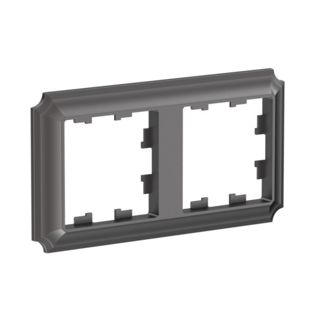 Рамка двойная Systeme Electric ATN100602 AtlasDesign ANTIQUE универсальная, Мокко