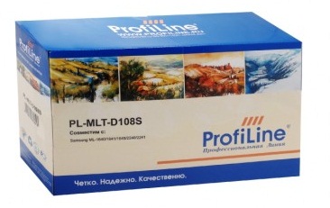 Картридж ProfiLine PL-MLT-D108S Картридж  для принтеров Samsung ML-1640/1641/1645/2240/2241 с чипом 1500 копий ProfiLine