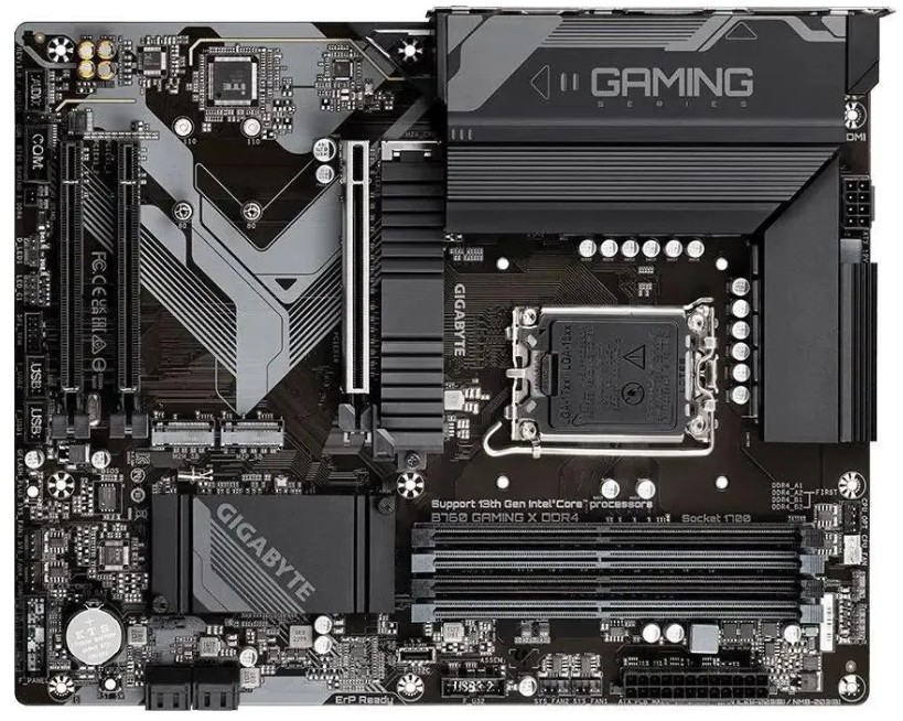 Материнская плата ATX GIGABYTE B760 GAMING X DDR4 (LGA1700, B760, 4*DDR4 (5333), 4*SATA 6G RAID, 3*M.2, 3*PCIE, 2.5Glan, HDMI, DP, 4*USB 3.2, 4*USB 2.