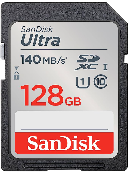   Xcom-Shop Карта памяти SDXC 128GB SanDisk Ultra Class 10 UHS-I 140MB/s