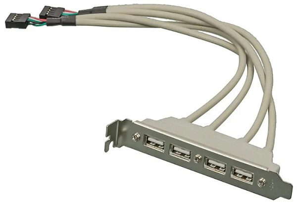 Адаптер ASIA ASIA BRACKET USB 2.0 4 PORT 4*USB 2.0 BULK